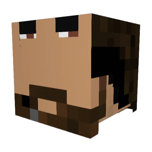 Dab4Christ Minecraft avatar head, 3D render