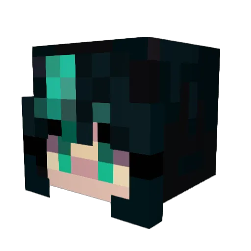 DabDabLite Minecraft avatar head, 3D render