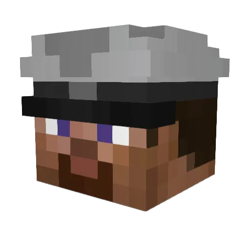 DabHead911 Minecraft avatar head, 3D render