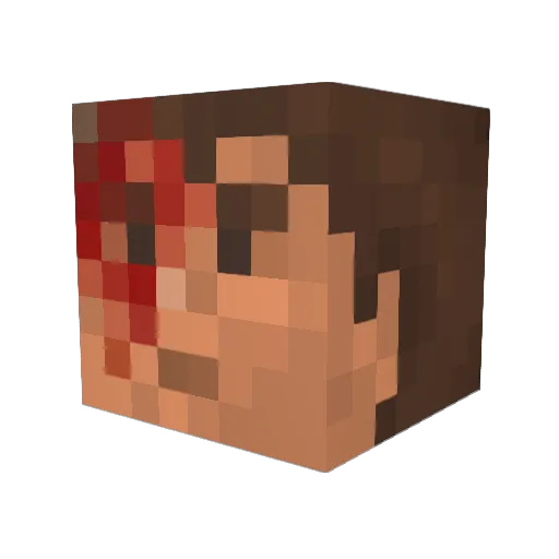 DabMasterFlexGod Minecraft avatar head, 3D render
