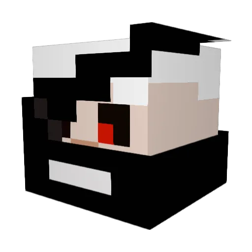 DabPlays Minecraft avatar head, 3D render