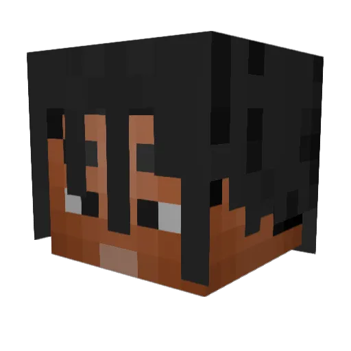 DabWhipSkrrQuavo Minecraft avatar head, 3D render