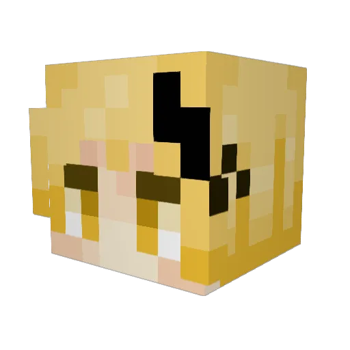 Dab_lay Minecraft avatar head, 3D render