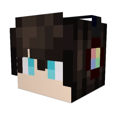 DababyFan1212 Minecraft avatar head, 3D render