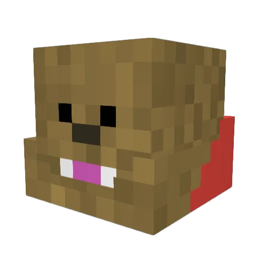 Dabafoon_124 Minecraft avatar head, 3D render