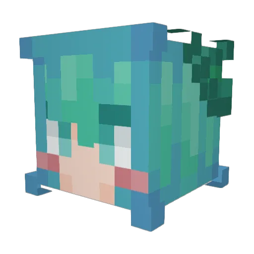 Dabare311 Minecraft avatar head, 3D render