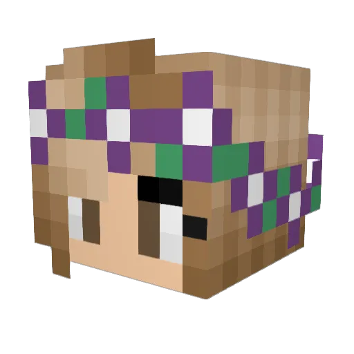 Dabba2004 Minecraft avatar head, 3D render
