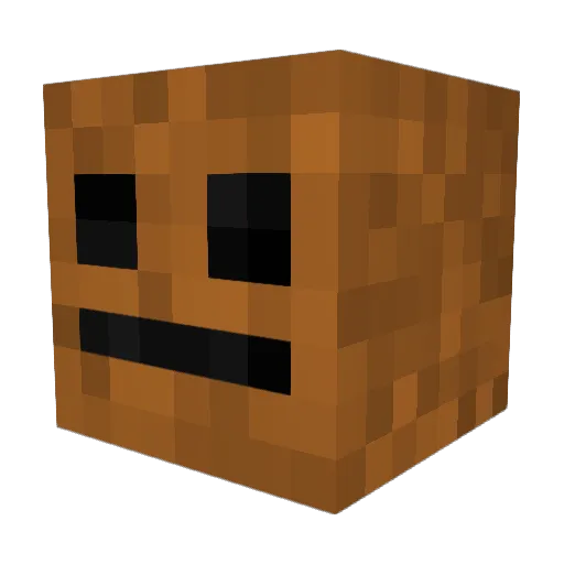 Dabbable Minecraft avatar head, 3D render