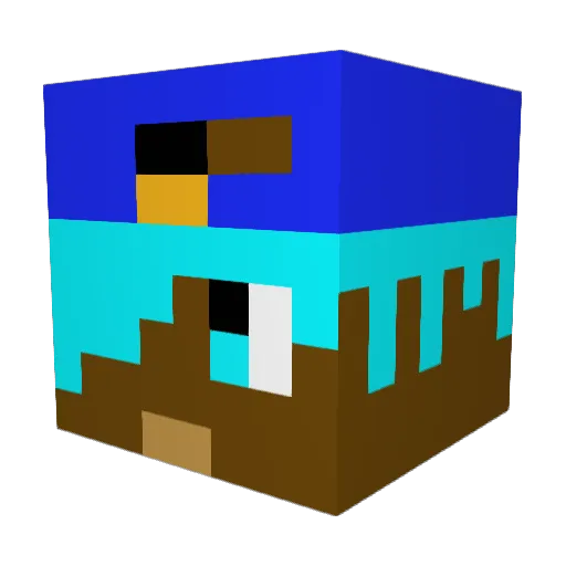DabbingDavid Minecraft avatar head, 3D render