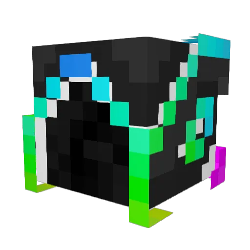 DabbingShark Minecraft avatar head, 3D render