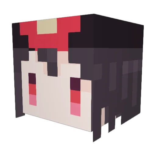 DabblerZ Minecraft avatar head, 3D render