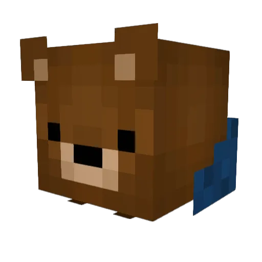 Dabears619 Minecraft avatar head, 3D render