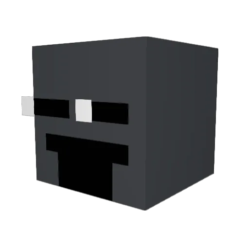 Dabeop Minecraft avatar head, 3D render