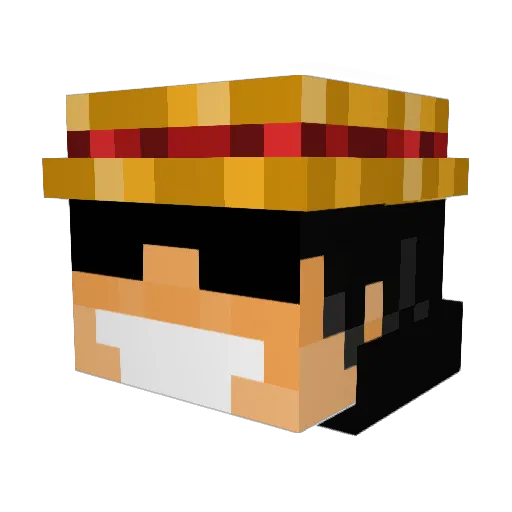 Dabest511 Minecraft avatar head, 3D render