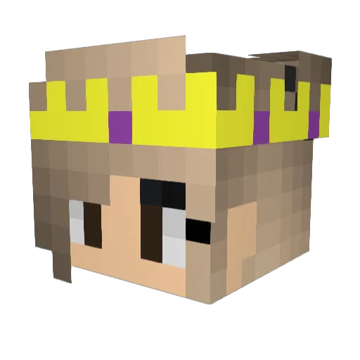 DabiBUL Minecraft avatar head, 3D render