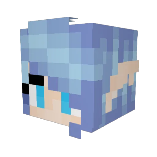 Dabi__ Minecraft avatar head, 3D render