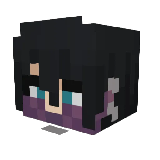 Dabi_____ Minecraft avatar head, 3D render