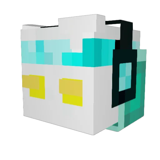 Dabigboi555 Minecraft avatar head, 3D render
