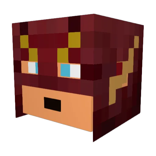 Dabizzzzz Minecraft avatar head, 3D render