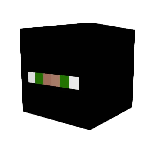 Dablakbandit Minecraft avatar head, 3D render