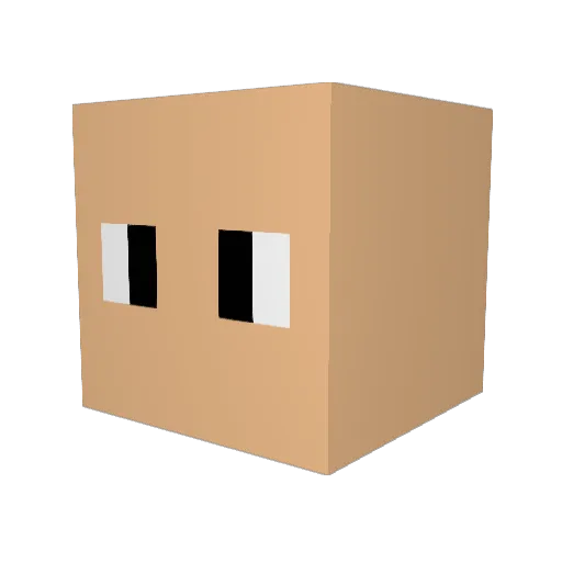 Dable Minecraft avatar head, 3D render