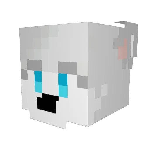 Dable_ Minecraft avatar head, 3D render
