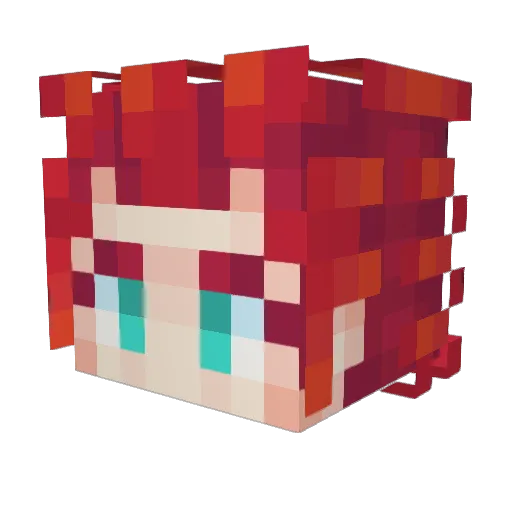 DaboDZ Minecraft avatar head, 3D render