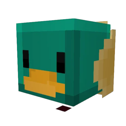 Daboom2300 Minecraft avatar head, 3D render