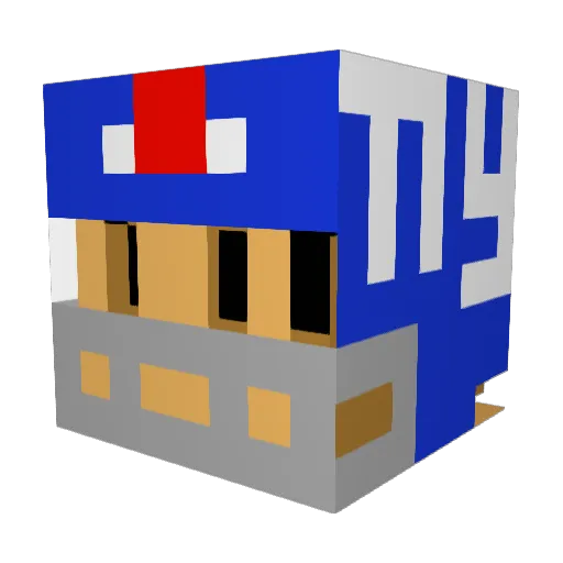 Daboss311 Minecraft avatar head, 3D render