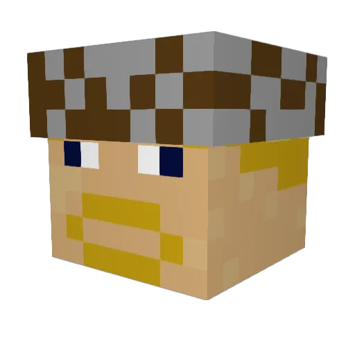 Dabosskie08 Minecraft avatar head, 3D render