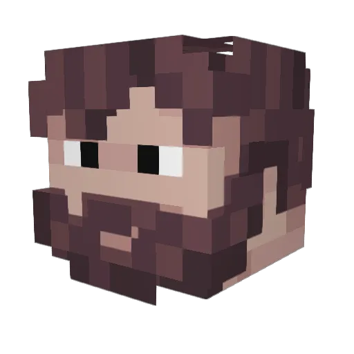 Dabreu131 Minecraft avatar head, 3D render