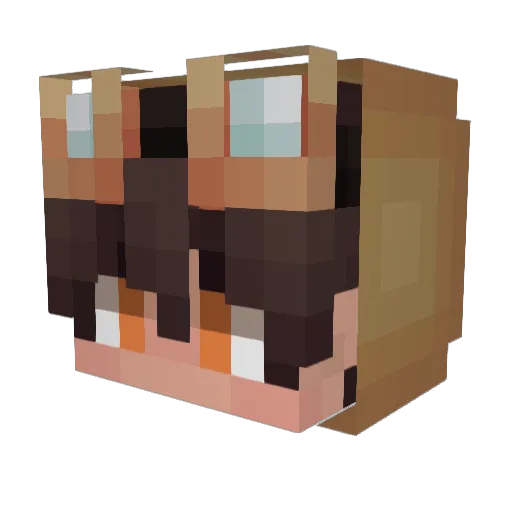 DabsDaily Minecraft avatar head, 3D render