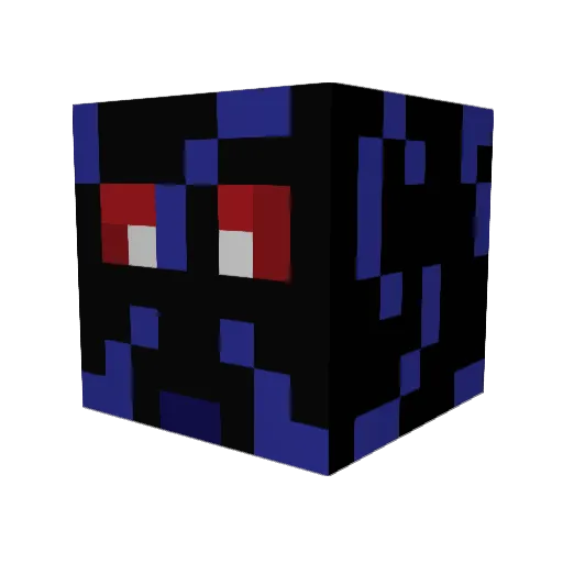 Dabuda_ Minecraft avatar head, 3D render
