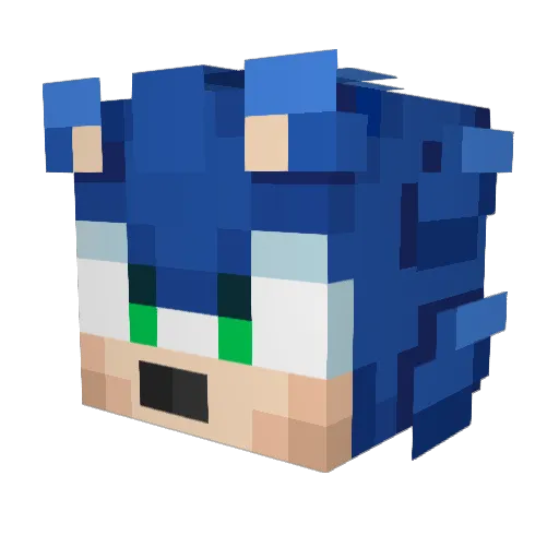 DabullO7 Minecraft avatar head, 3D render