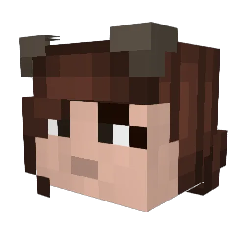 DacAtak Minecraft avatar head, 3D render