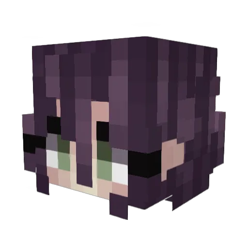 DacDac2 Minecraft avatar head, 3D render