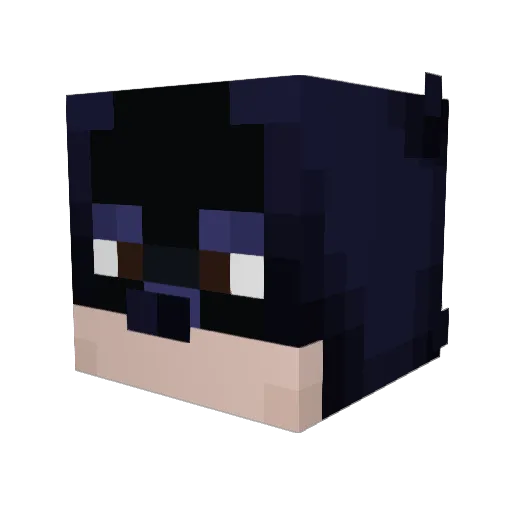 Dacarls Minecraft avatar head, 3D render