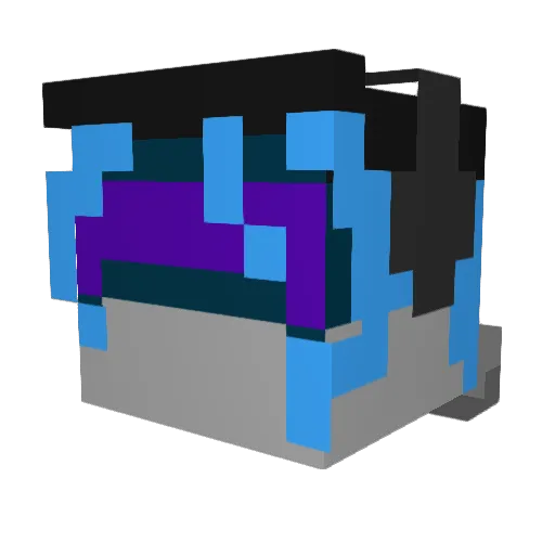 Daccom Minecraft avatar head, 3D render