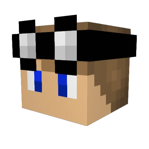 Dacedeno125 Minecraft avatar head, 3D render