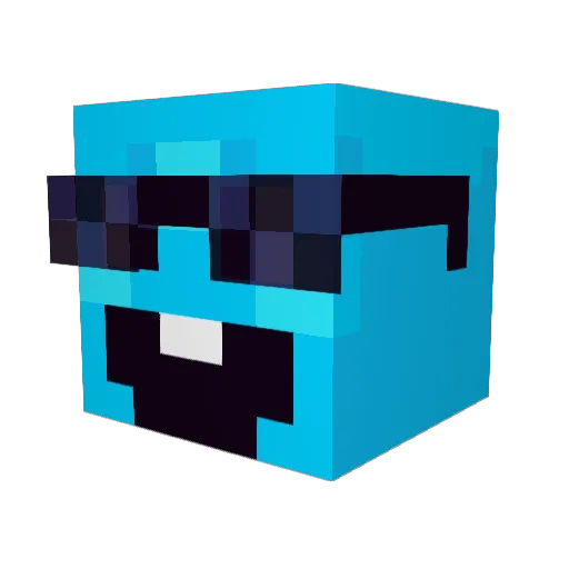 Dacha511 Minecraft avatar head, 3D render