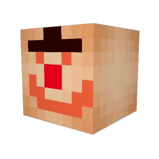 Dachol Minecraft avatar head, 3D render