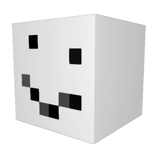 Dachshundo Minecraft avatar head, 3D render