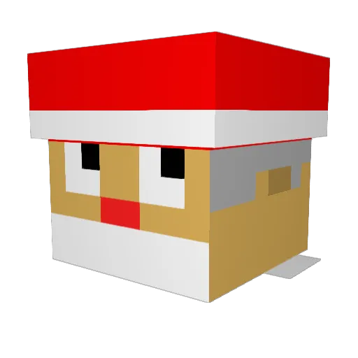 Daconney Minecraft avatar head, 3D render