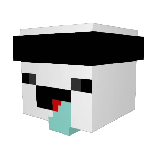 Dacra22 Minecraft avatar head, 3D render