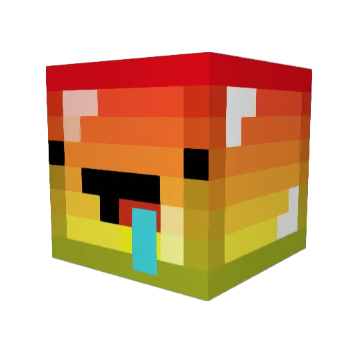 Dacroxxx Minecraft avatar head, 3D render
