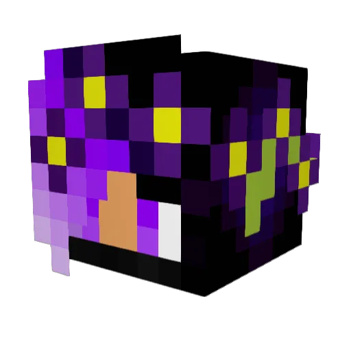 Dactyl0377 Minecraft avatar head, 3D render