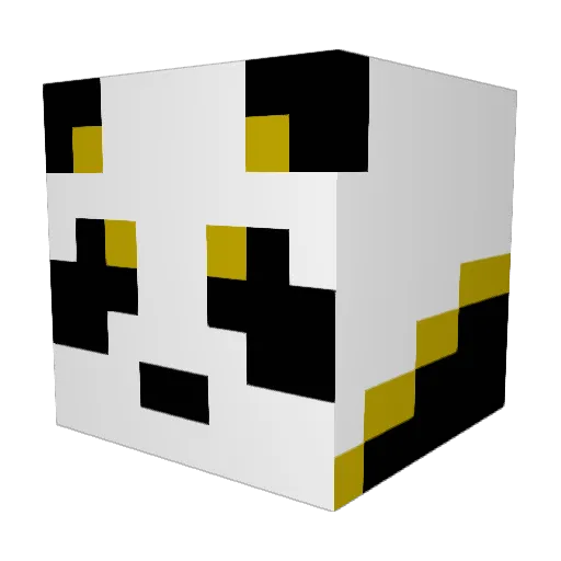DadGamin Minecraft avatar head, 3D render