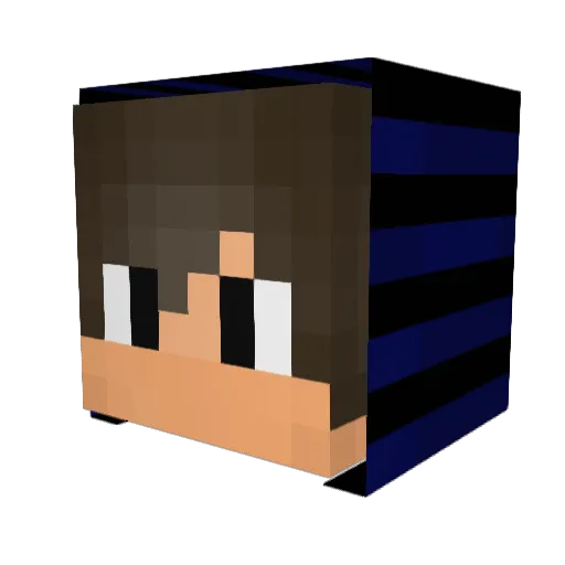 DadR0ck5 Minecraft avatar head, 3D render