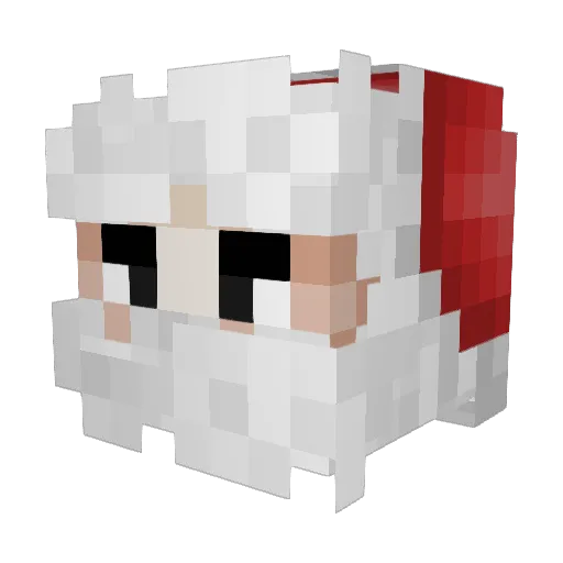 DadWarren Minecraft avatar head, 3D render
