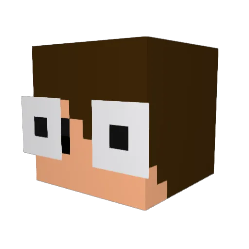 Dad_D4U Minecraft avatar head, 3D render